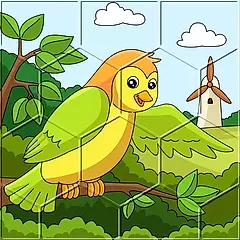 play Birds Hex Jigsaw